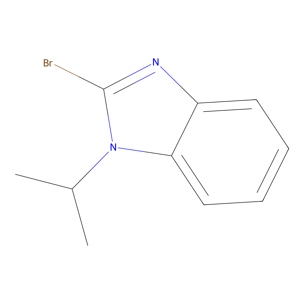 1H-Benzimidazole, 2-bromo-1-(1-methylethyl)- molecular structure, CAS 1437432-92-2
