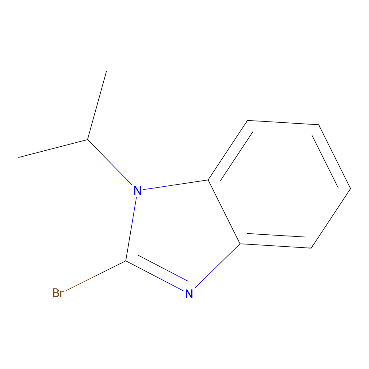 1H-Benzimidazole, 2-bromo-1-(1-methylethyl)- molecular structure, CAS 1437432-92-2