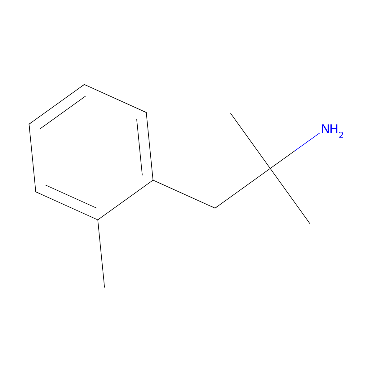 2-Methyl-1-(2-methylphenyl)propan-2-amine molecular structure, CAS 143745-68-0