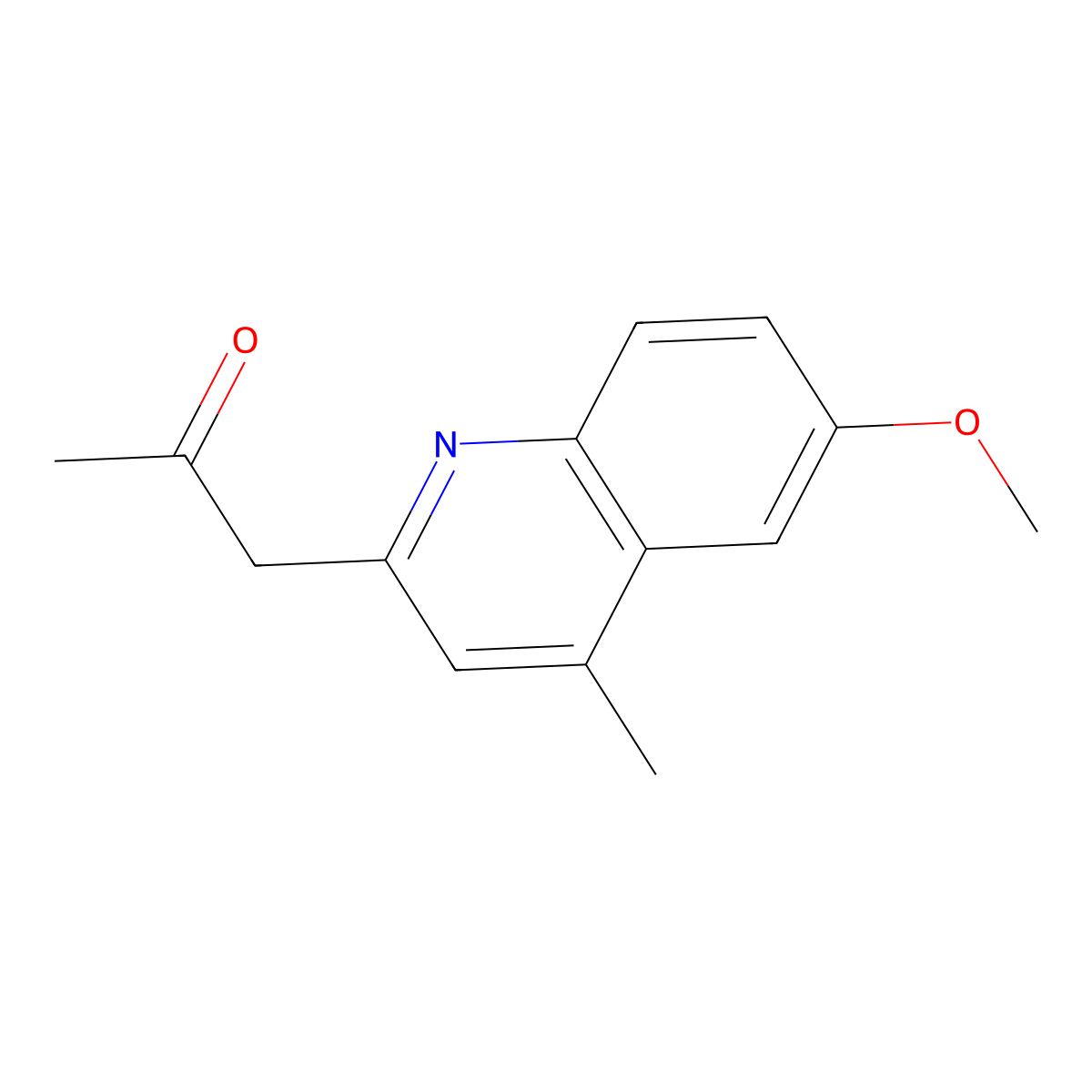 1-(6-Methoxy-4-methylquinolin-2-yl)propan-2-one molecular structure, CAS 1437451-90-5