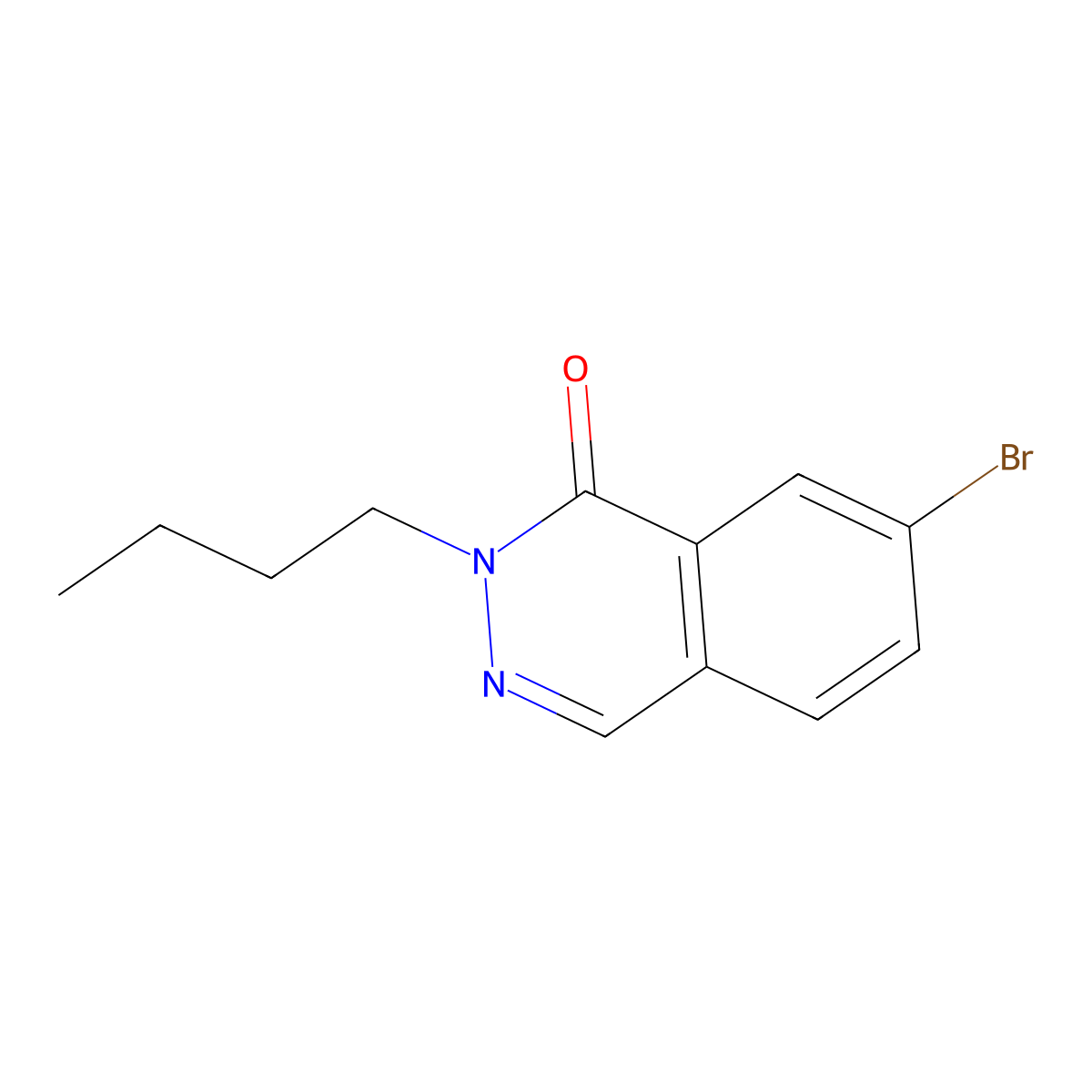 7-Bromo-2-butylphthalazin-1(2H)-one molecular structure, CAS 1437484-58-6
