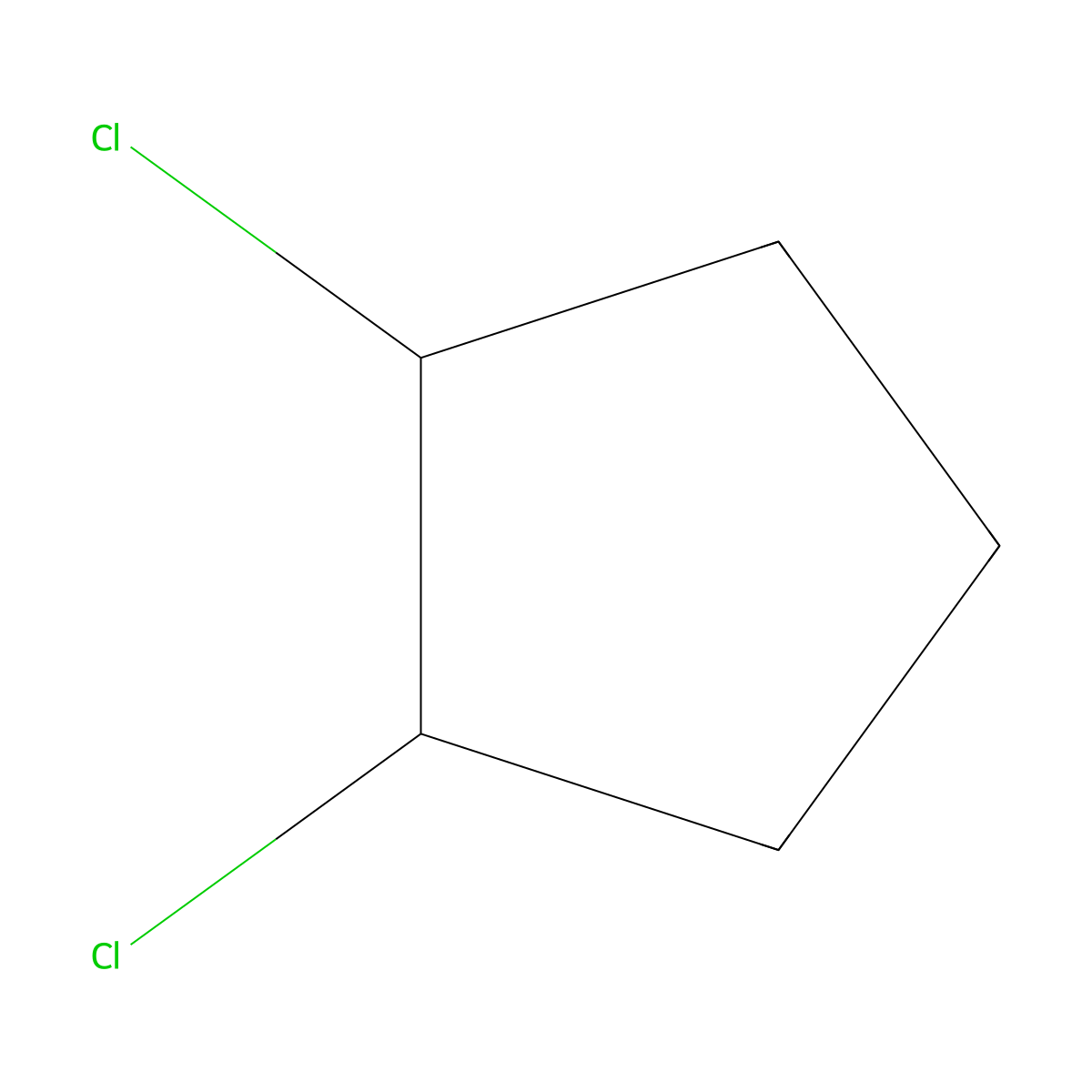 1,2-Dichlorocyclopentane molecular structure, CAS 14376-81-9