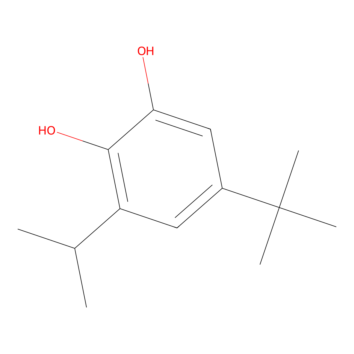 3-Isopropyl,5-tert-butylpyrocatechol molecular structure, CAS 143767-20-8