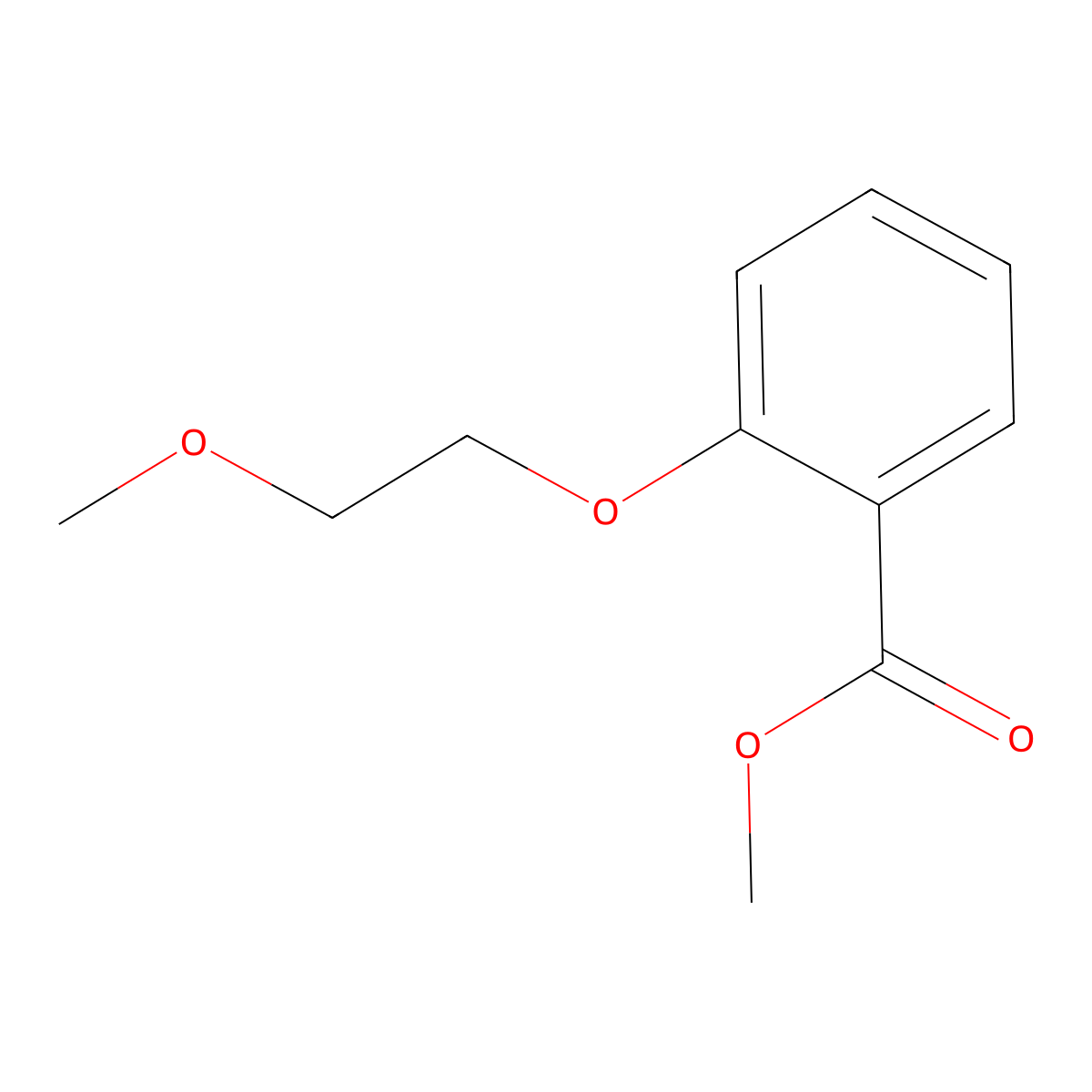 Methyl 2-(2-methoxyethoxy)benzoate molecular structure, CAS 143767-40-2