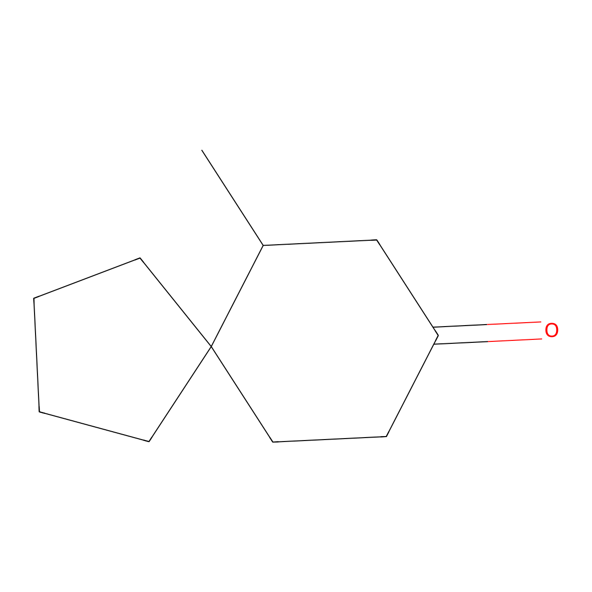 6-Methylspiro[4.5]decan-8-one molecular structure, CAS 143768-51-8
