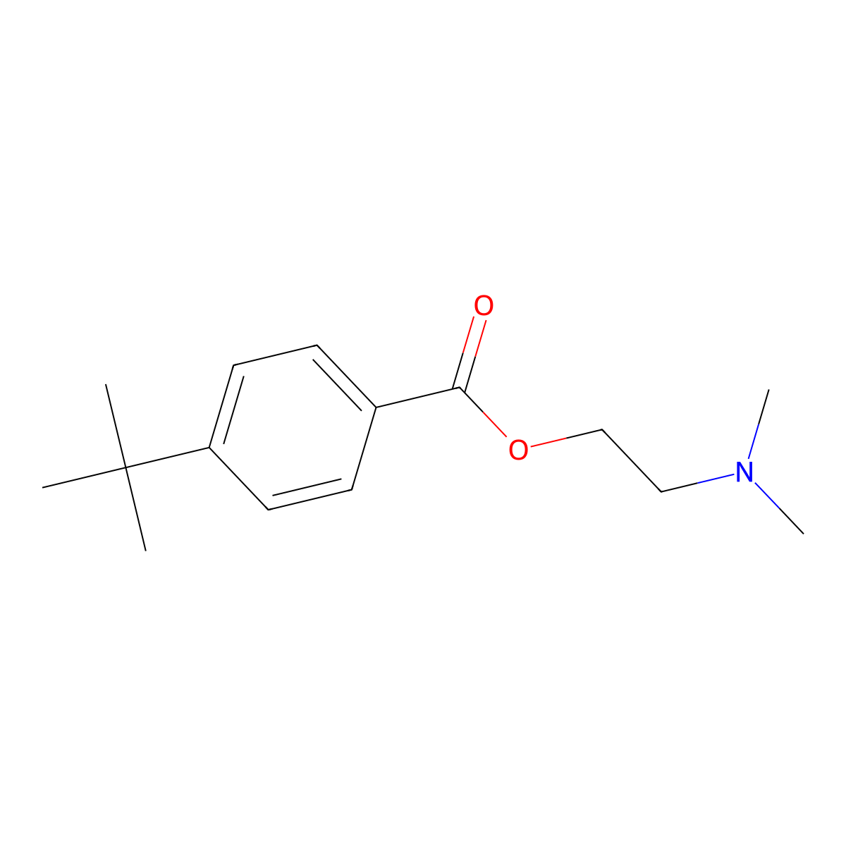 2-(Dimethylamino)ethyl 4-tert-butylbenzoate molecular structure, CAS 14377-36-7