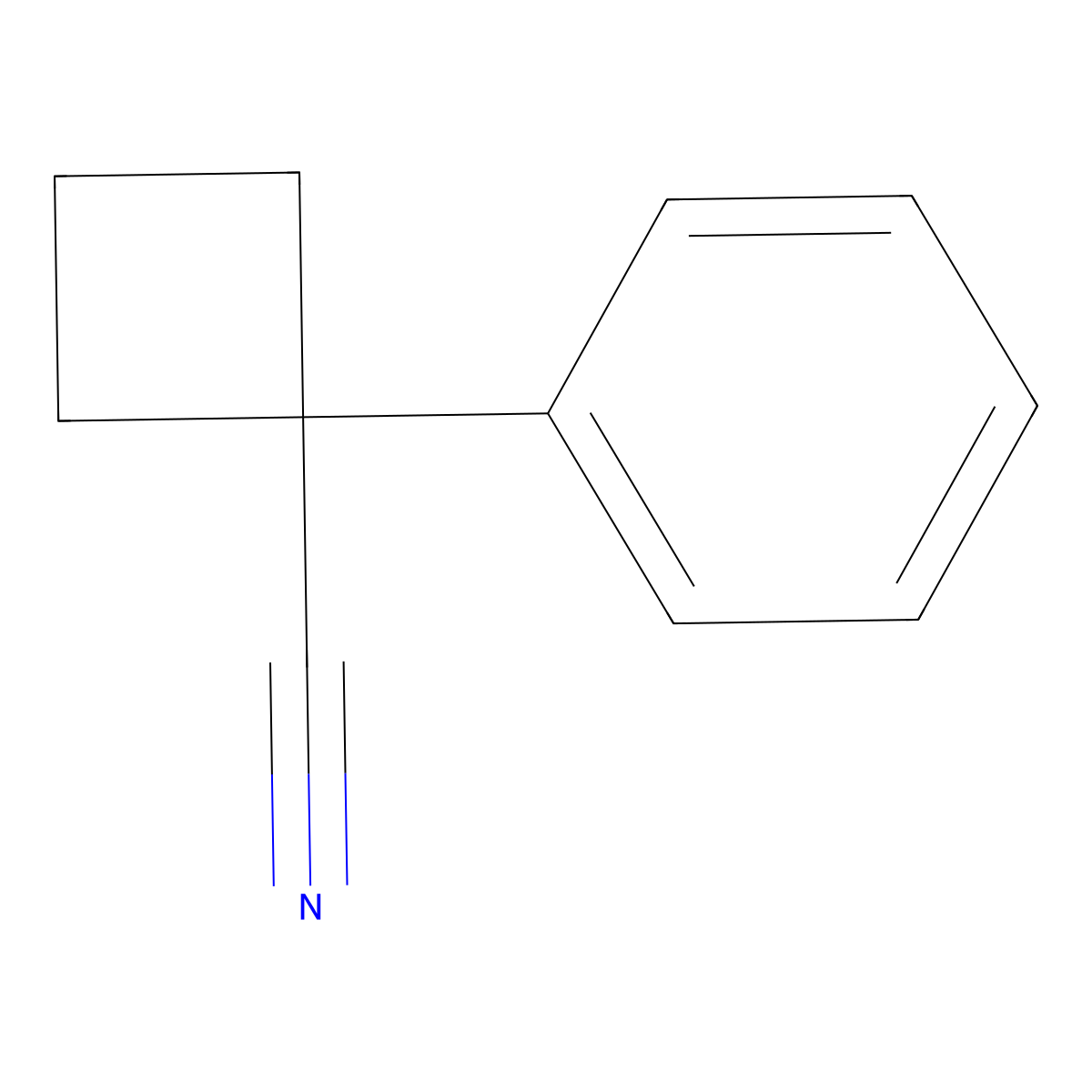 1-Phenylcyclobutanecarbonitrile molecular structure, CAS 14377-68-5