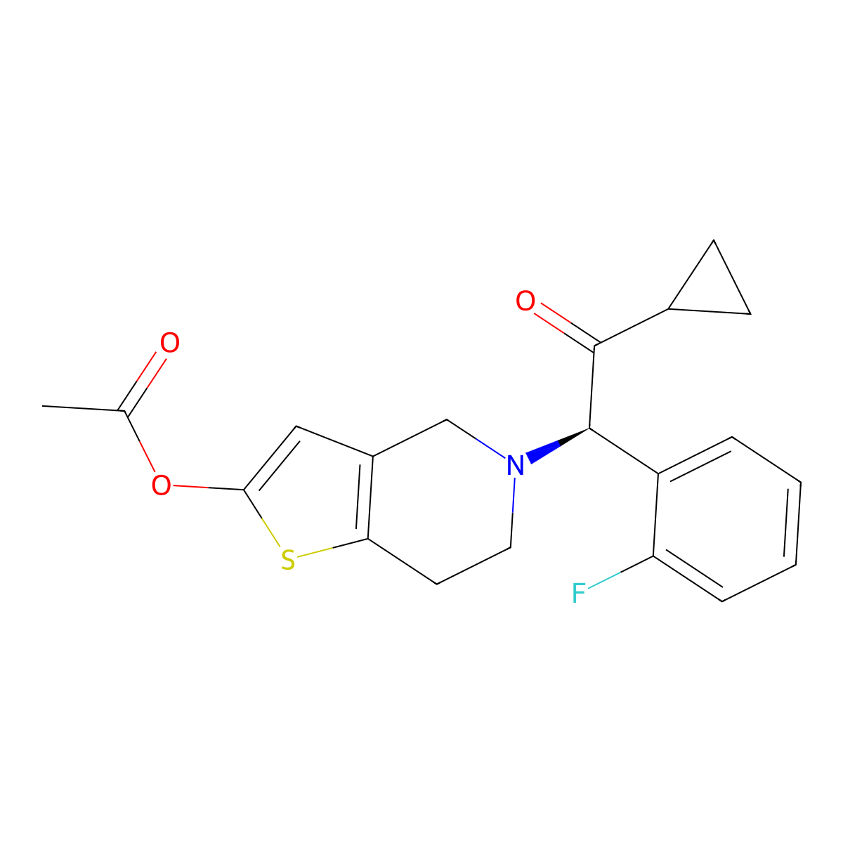 (R)-prasugrel molecular structure, CAS 1437766-66-9