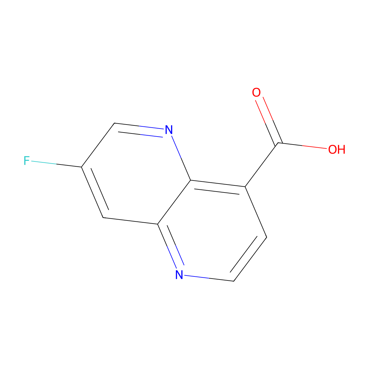 7-Fluoro-1,5-naphthyridine-4-carboxylic acid molecular structure, CAS 1437790-02-7