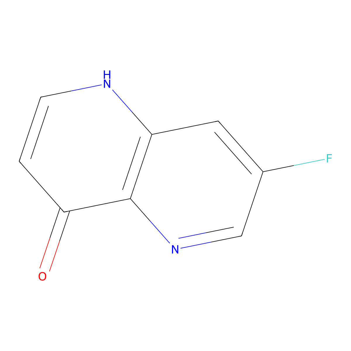 7-Fluoro-1,5-naphthyridin-4-ol molecular structure, CAS 1437790-06-1