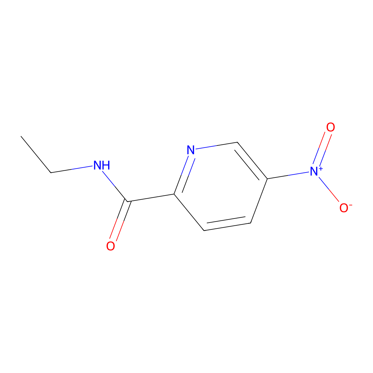 N-Ethyl 5-nitropicolinamide molecular structure, CAS 1437794-42-7