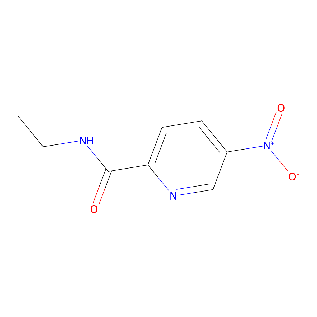N-Ethyl 5-nitropicolinamide molecular structure, CAS 1437794-42-7