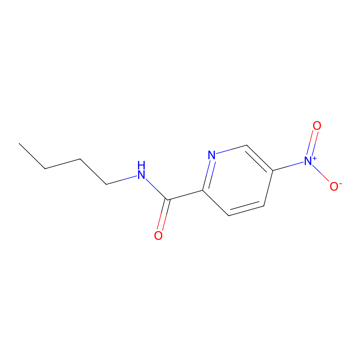 N-Butyl 5-nitropicolinamide molecular structure, CAS 1437794-67-6