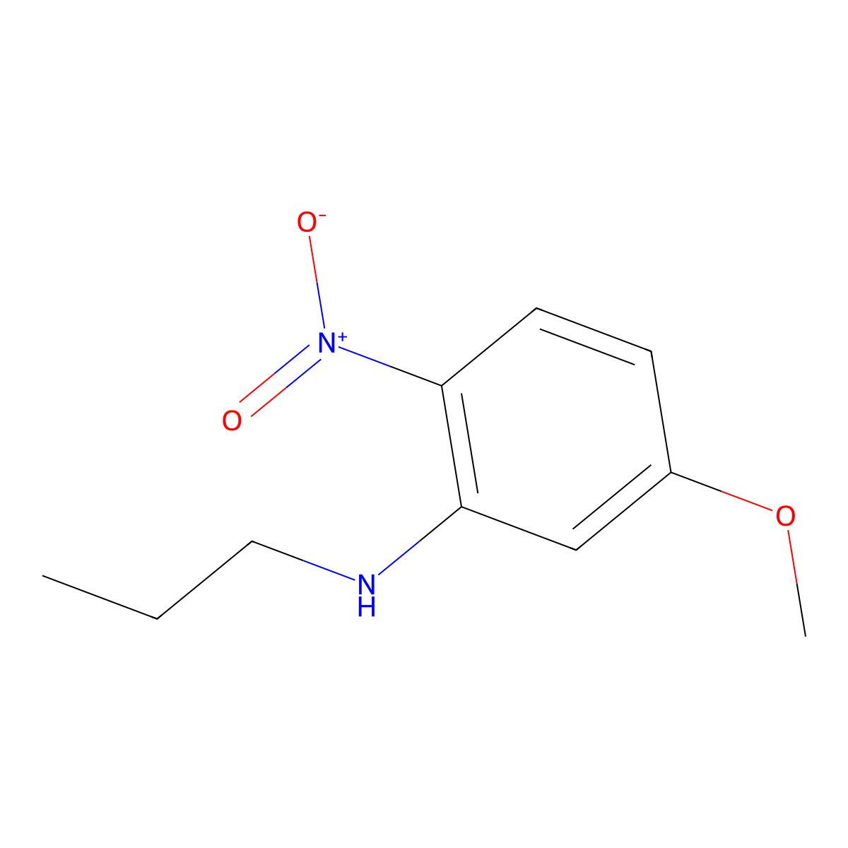 5-Methoxy-2-nitro-N-propylaniline molecular structure, CAS 1437794-73-4