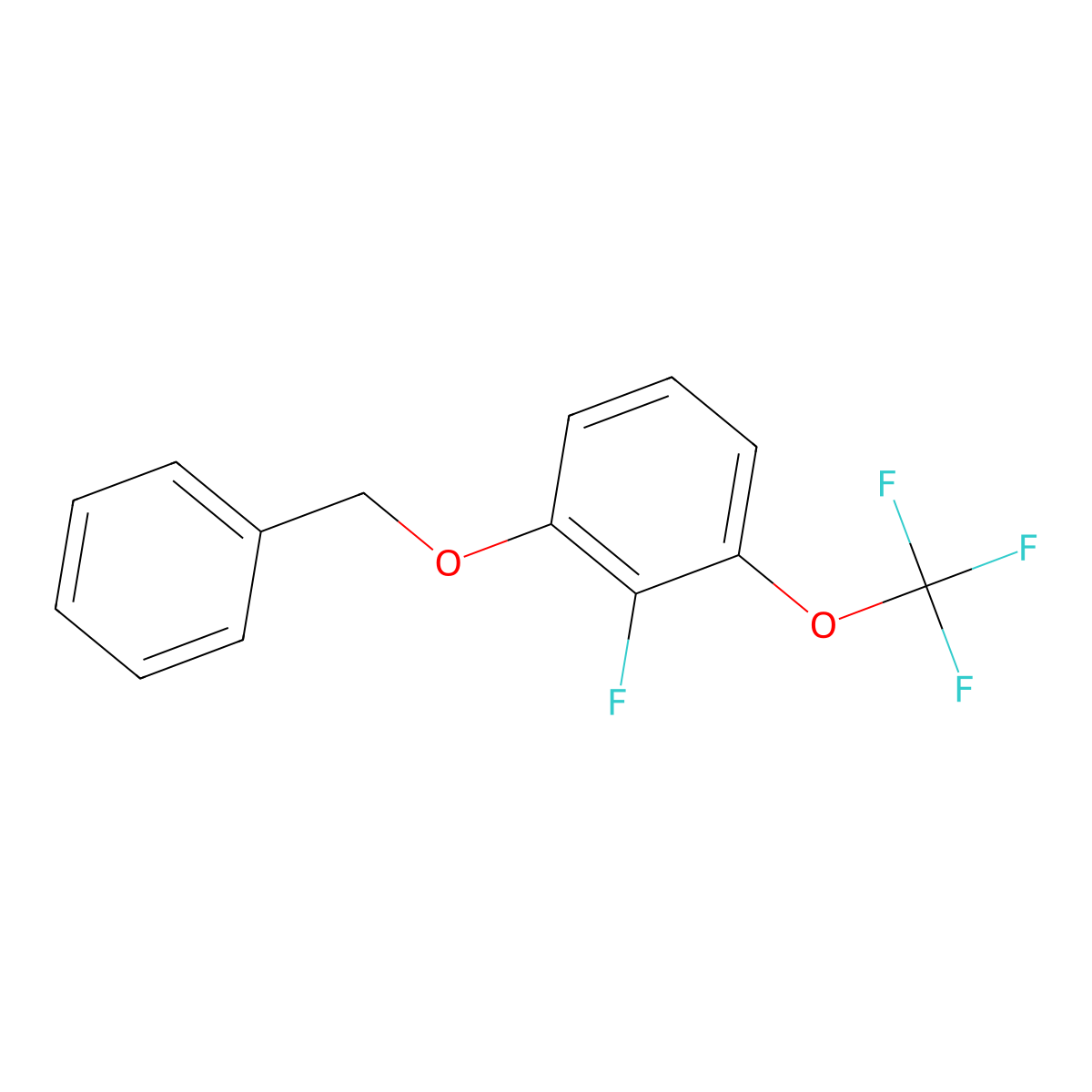 1-(Benzyloxy)-2-fluoro-3-(trifluoromethoxy)benzene molecular structure, CAS 1437794-77-8