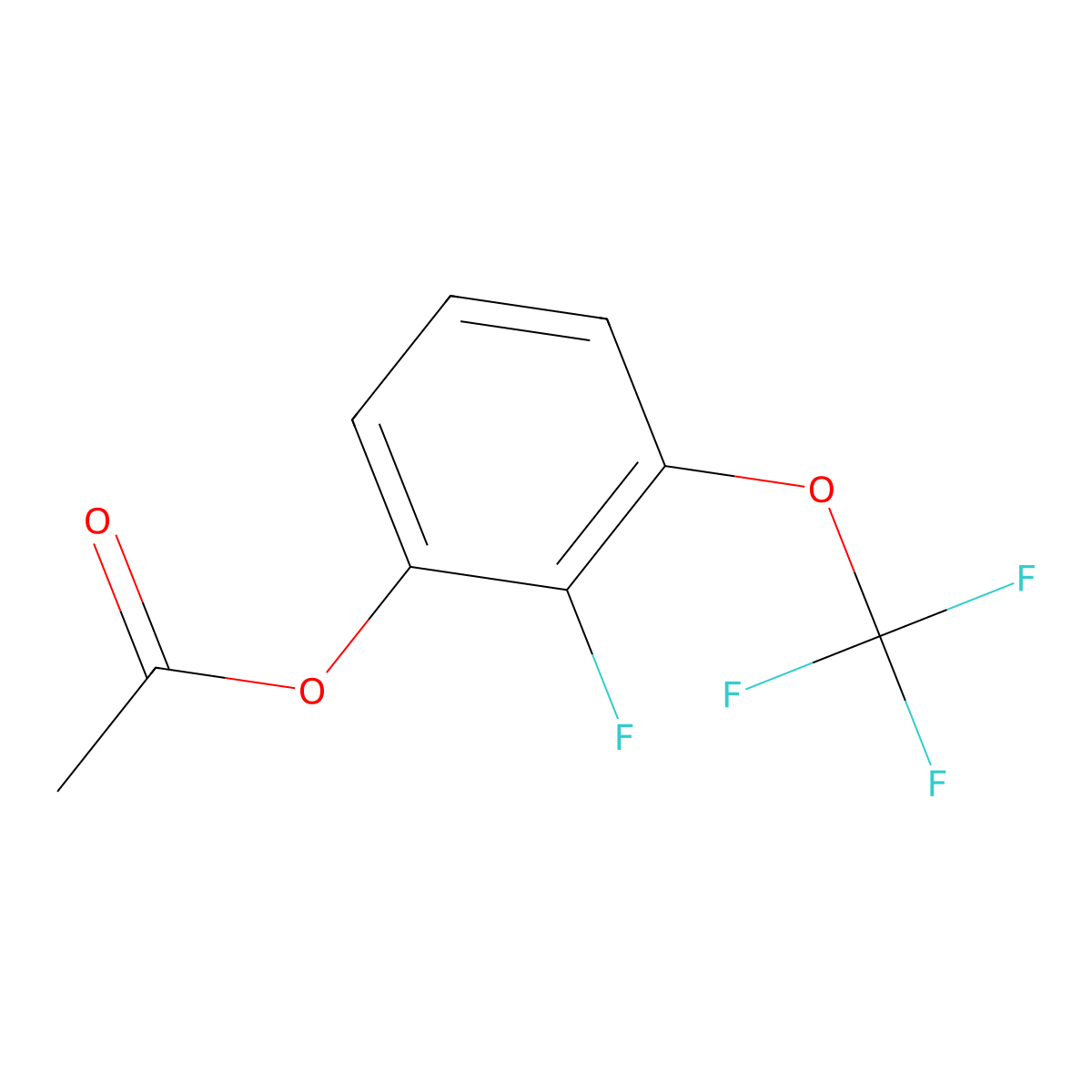 2-Fluoro-3-(trifluoromethoxy)phenyl acetate molecular structure, CAS 1437794-81-4