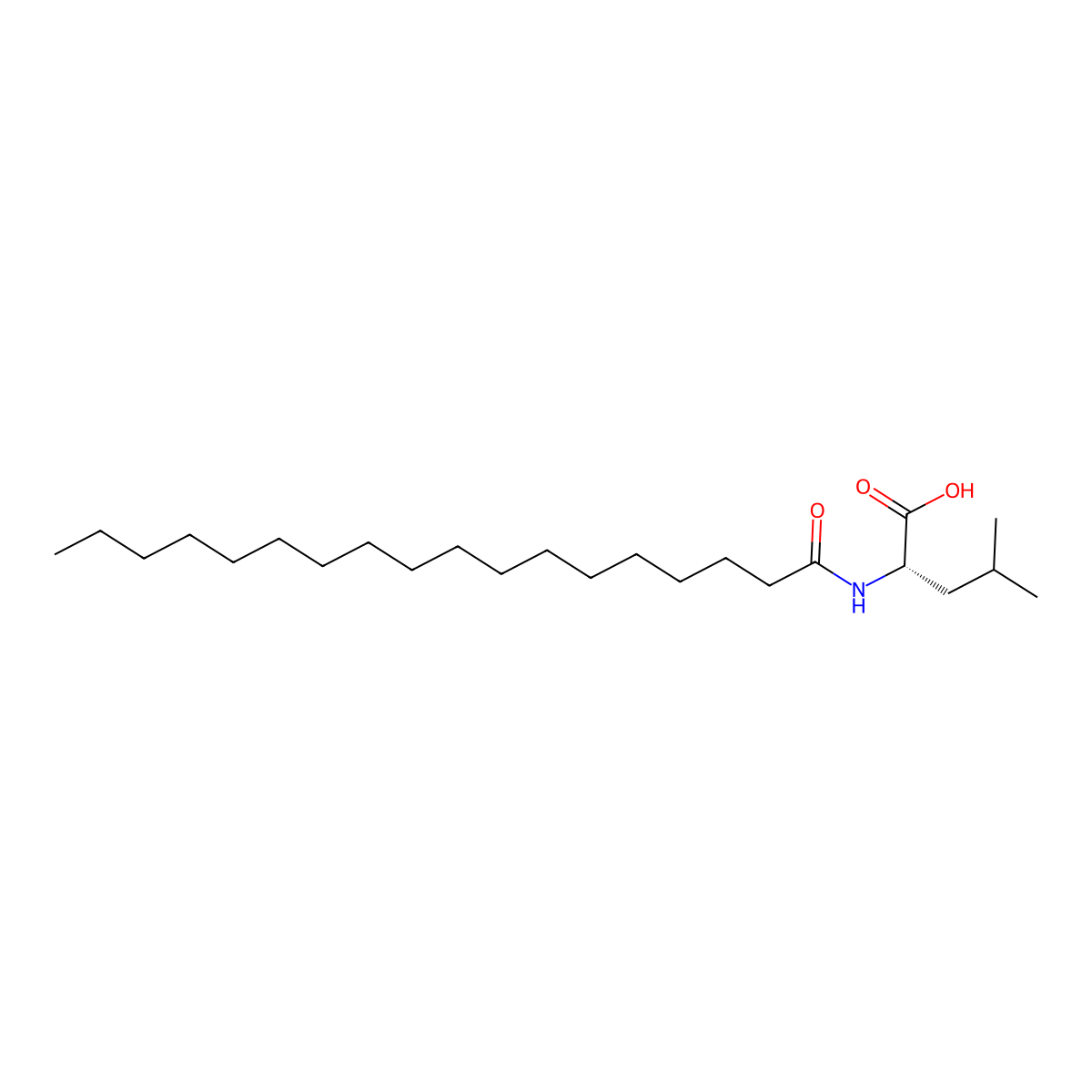 Stearoyl Leucine molecular structure, CAS 14379-43-2