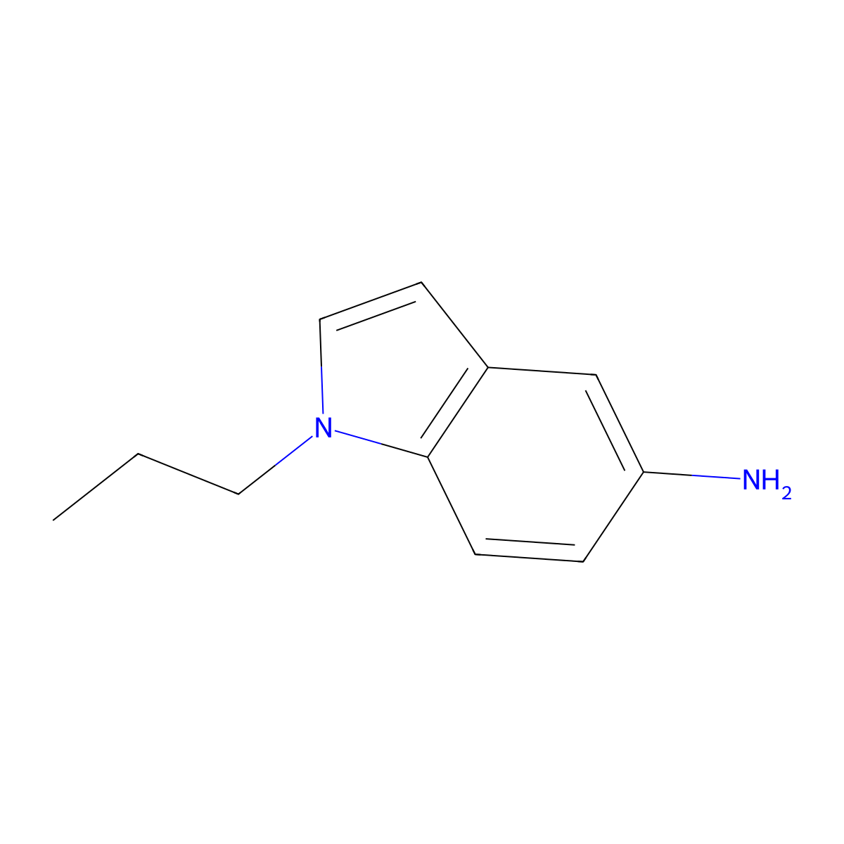 1-propyl-1H-indol-5-amine molecular structure, CAS 143797-96-0