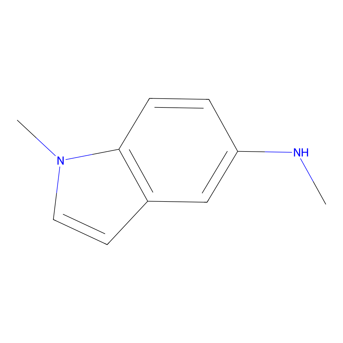 1-Methyl-5-methylamino-1H-indole molecular structure, CAS 143797-98-2