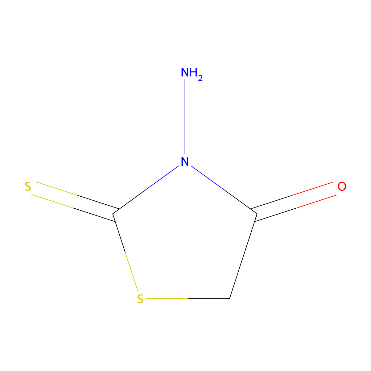 3-Aminorhodanine molecular structure, CAS 1438-16-0