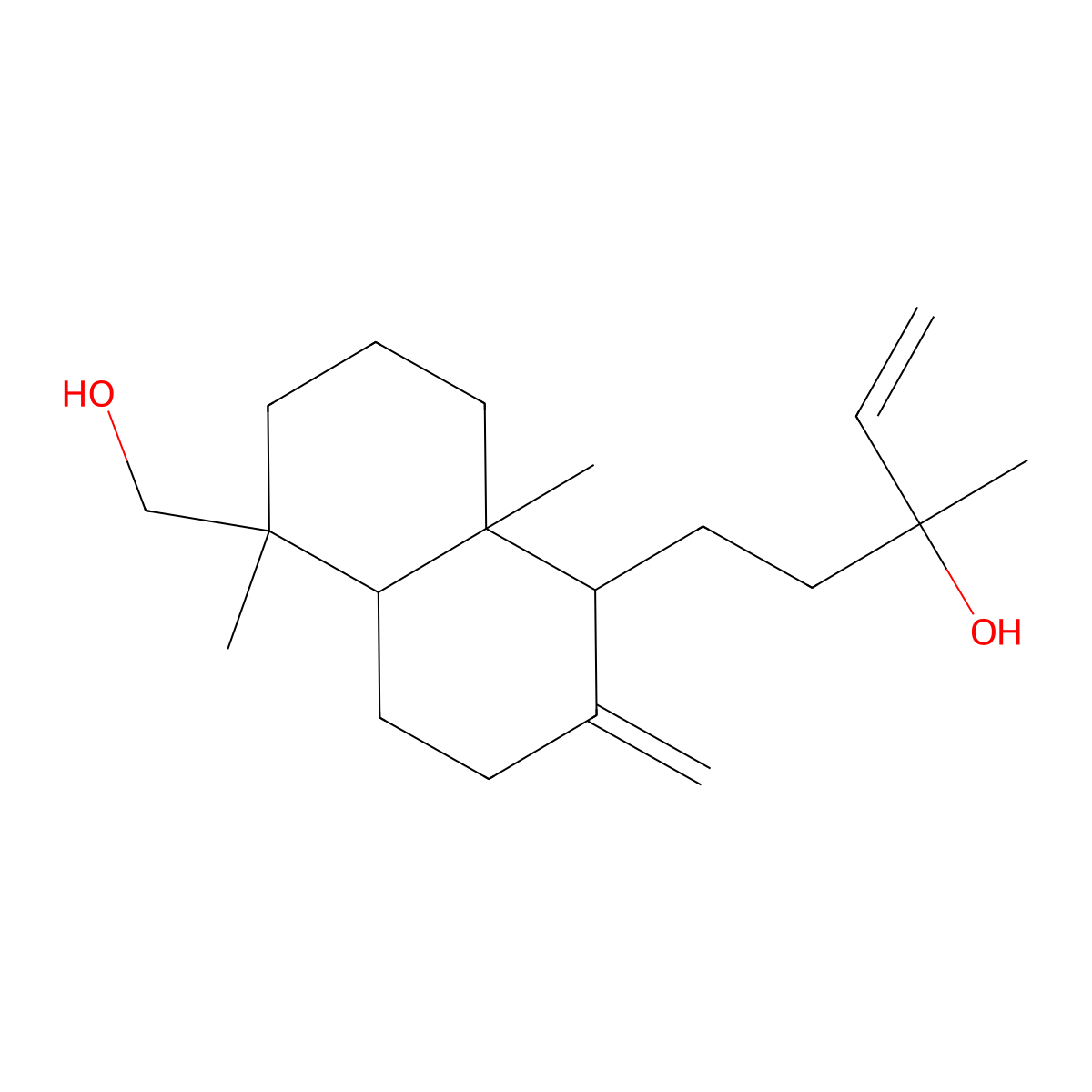 18-Hydroxymanool molecular structure, CAS 1438-65-9