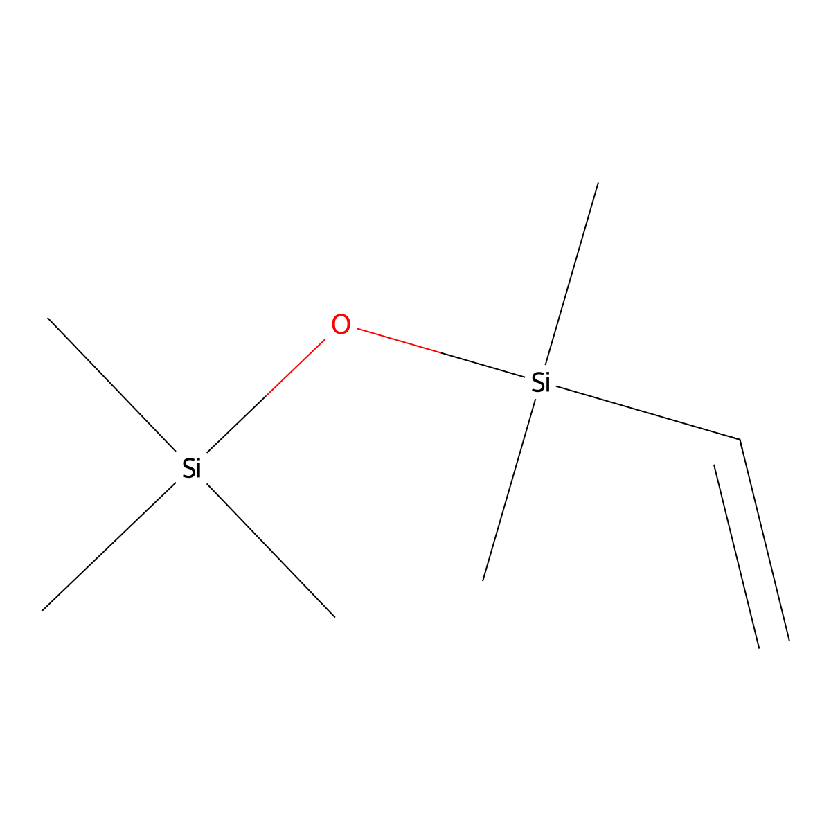Disiloxane, 1-ethenyl-1,1,3,3,3-pentamethyl- molecular structure, CAS 1438-79-5