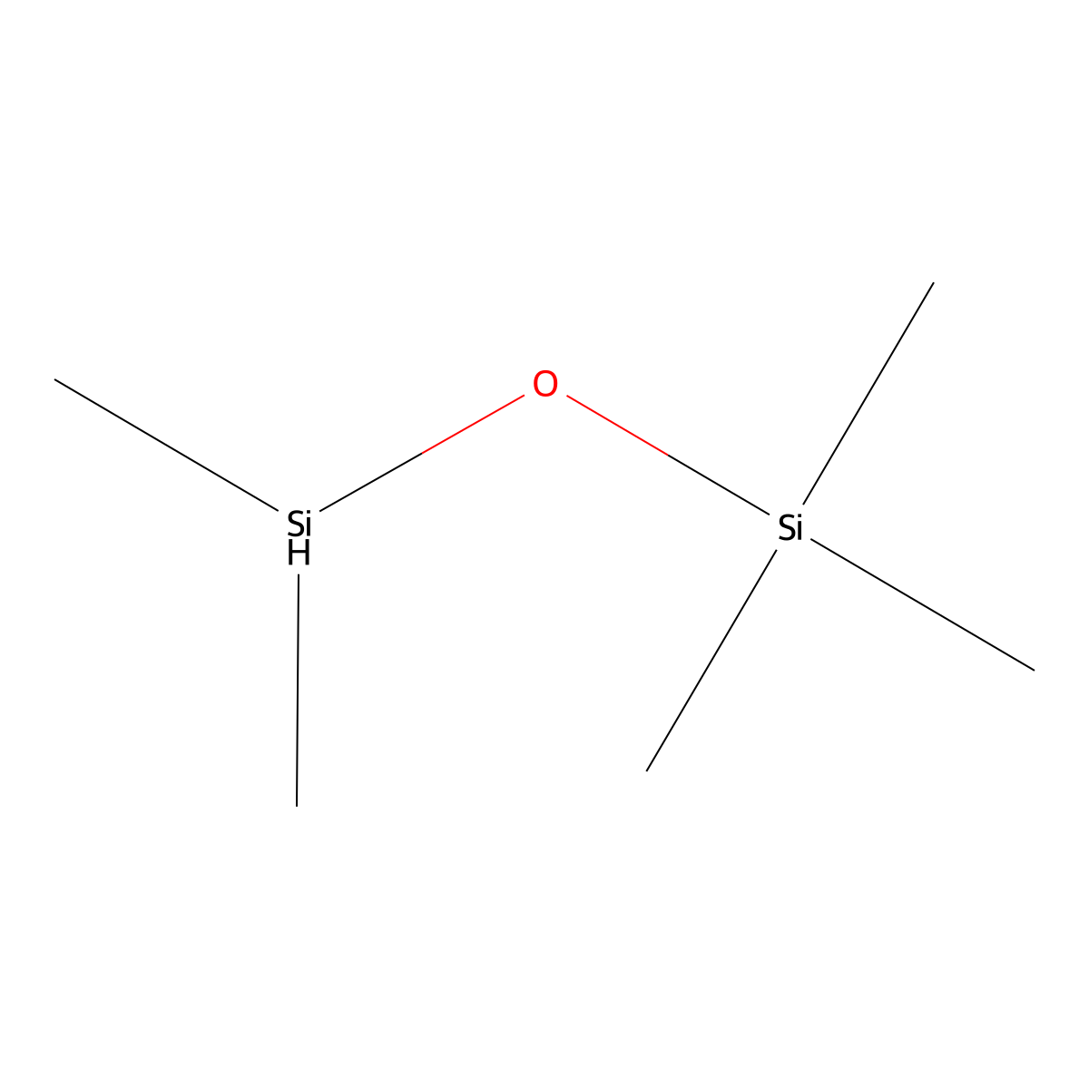 Pentamethyldisiloxane molecular structure, CAS 1438-82-0