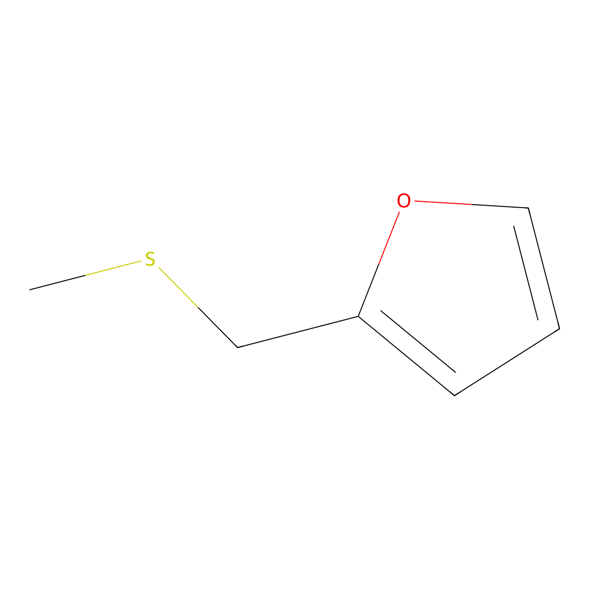 Furfuryl methyl sulfide molecular structure, CAS 1438-91-1