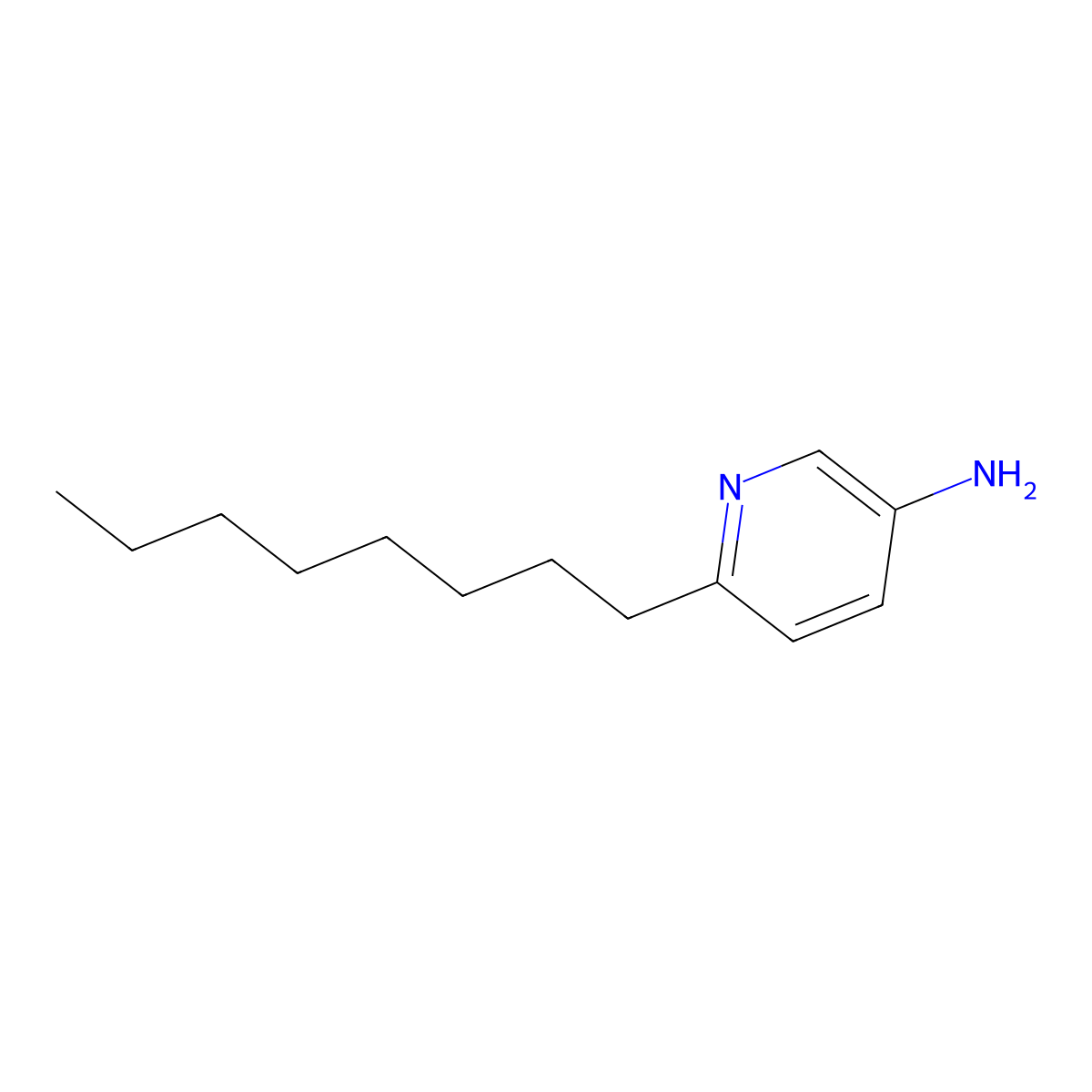 6-Octylpyridin-3-amine molecular structure, CAS 143807-47-0
