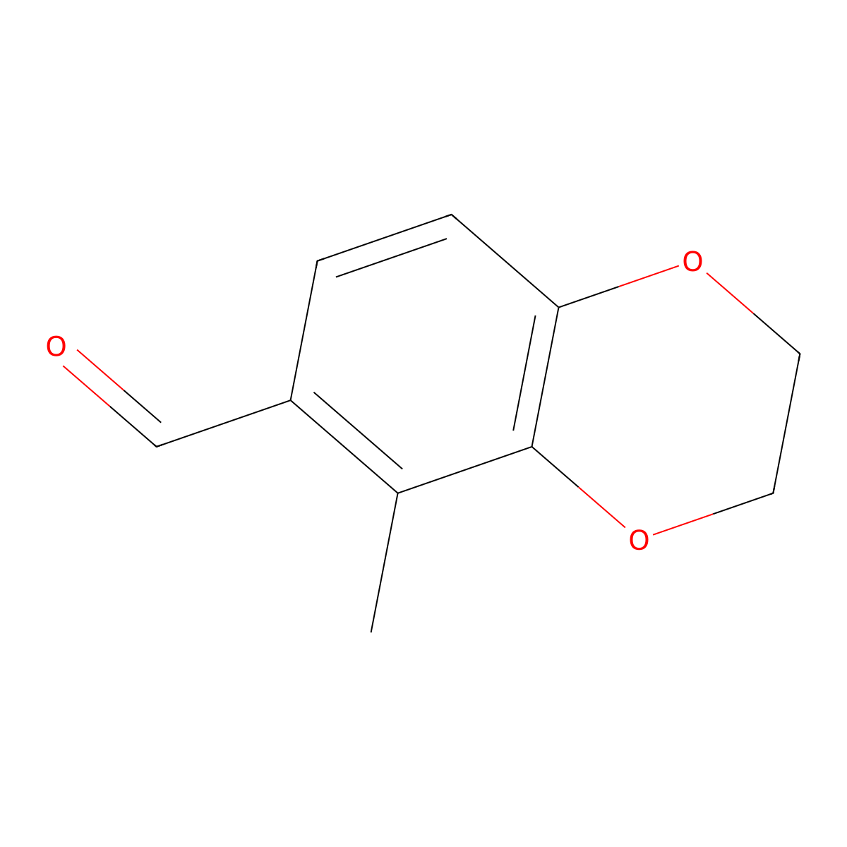 5-Methyl-2,3-dihydrobenzo[B][1,4]dioxine-6-carbaldehyde molecular structure, CAS 143809-24-9