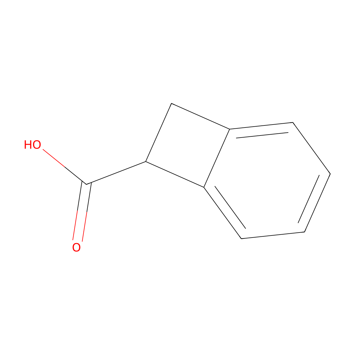 Bicyclo(4.2.0)octa-1,3,5-triene-7-carboxylic acid molecular structure, CAS 14381-41-0