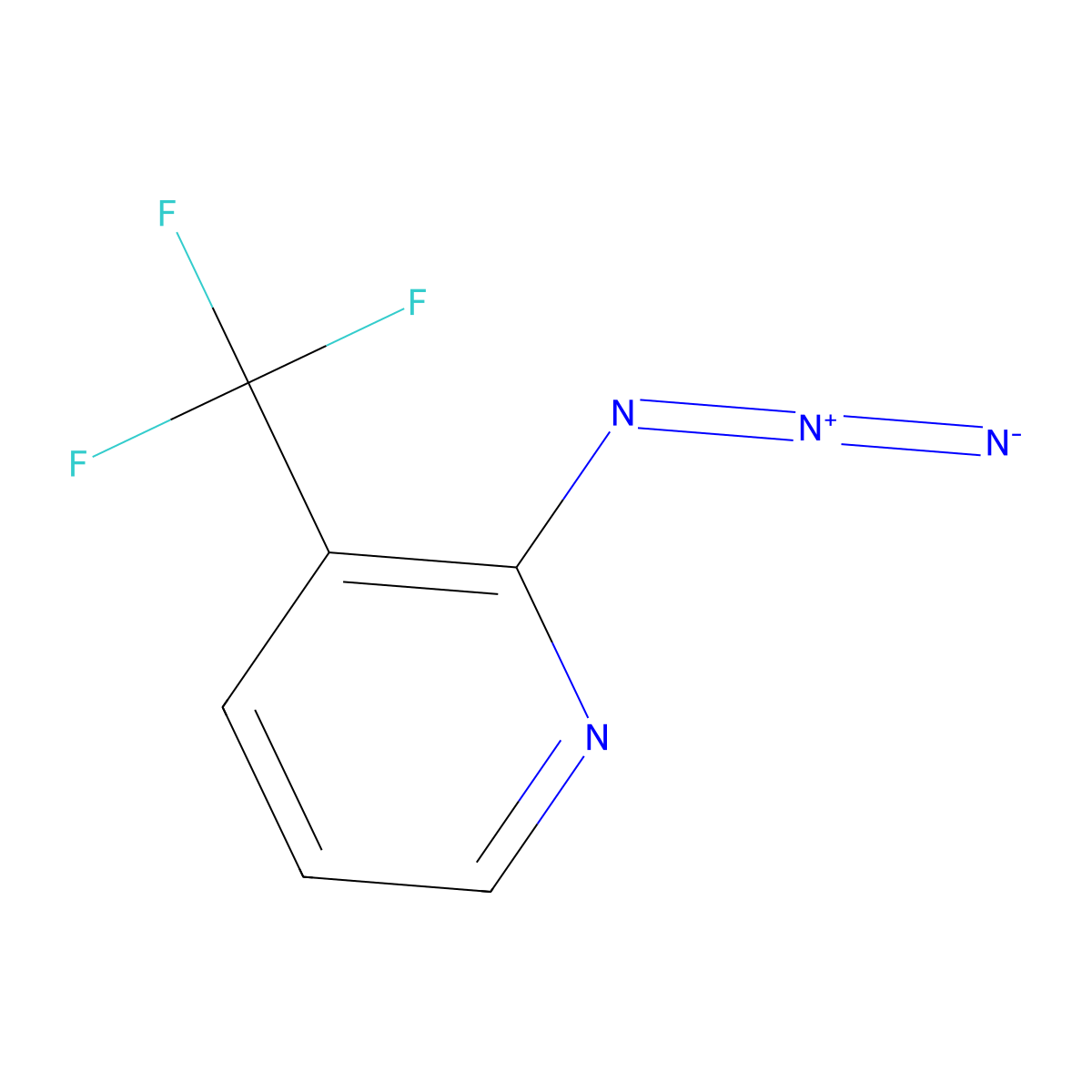 2-Azido-3-(trifluoromethyl)pyridine molecular structure, CAS 143812-80-0