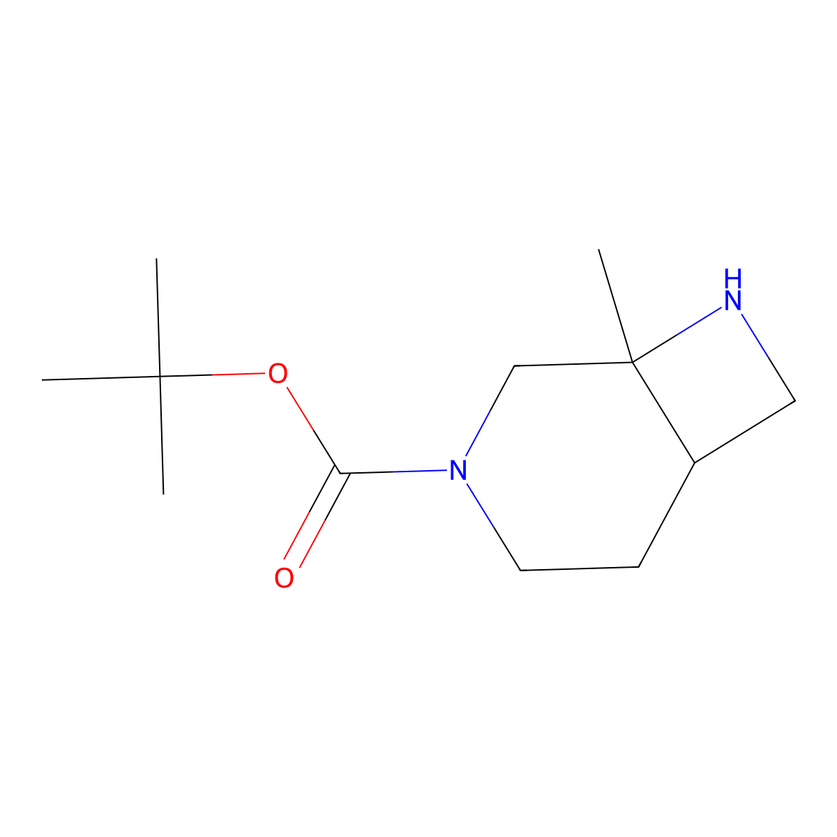 tert-Butyl 1-methyl-3,8-diazabicyclo[4.2.0]octane-3-carboxylate molecular structure, CAS 1438241-17-8