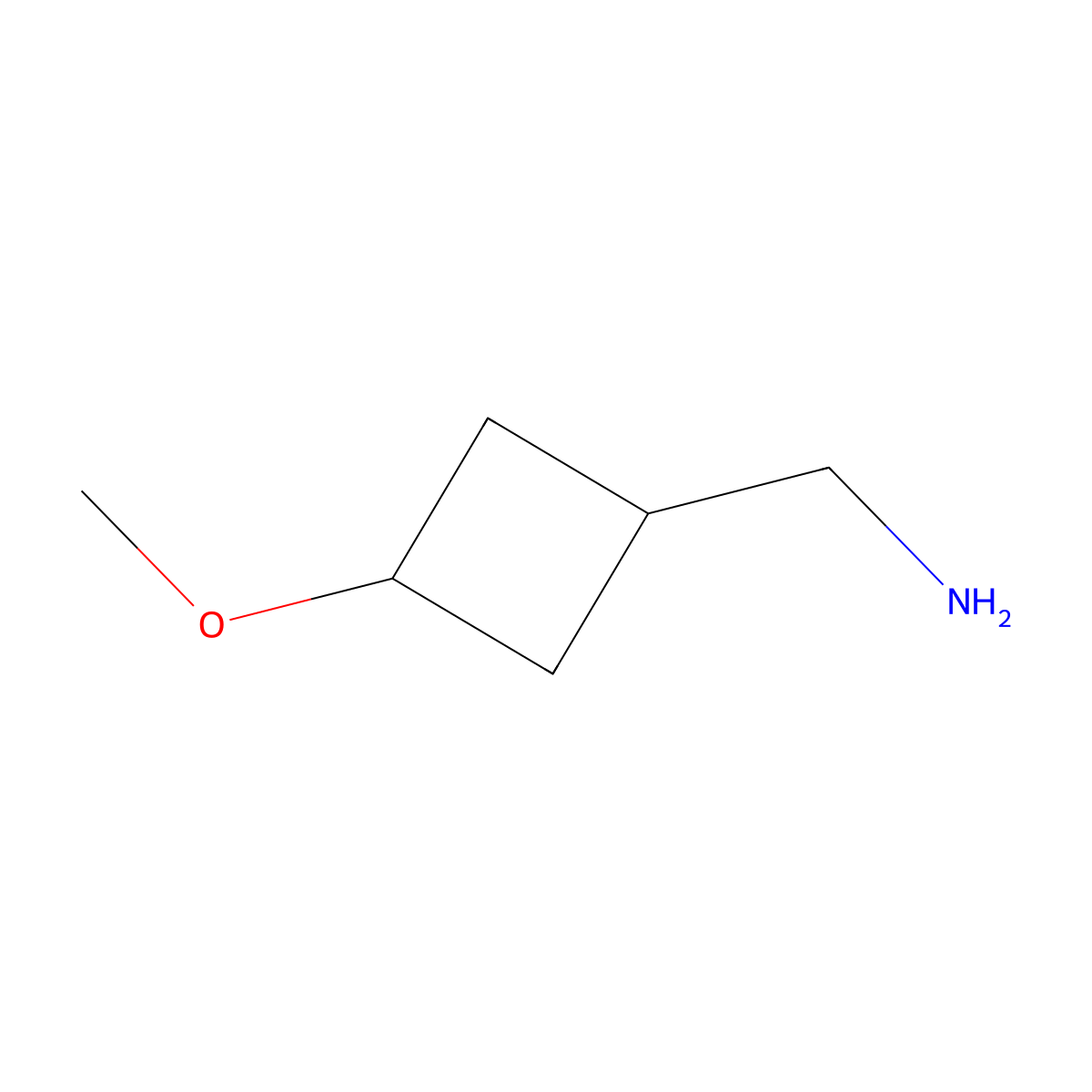 (3-Methoxycyclobutyl)methanamine molecular structure, CAS 1438241-20-3