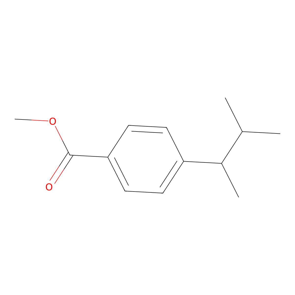 4-(1,2-Dimethylpropyl)-benzoic Acid Methyl Ester molecular structure, CAS 1438262-90-8