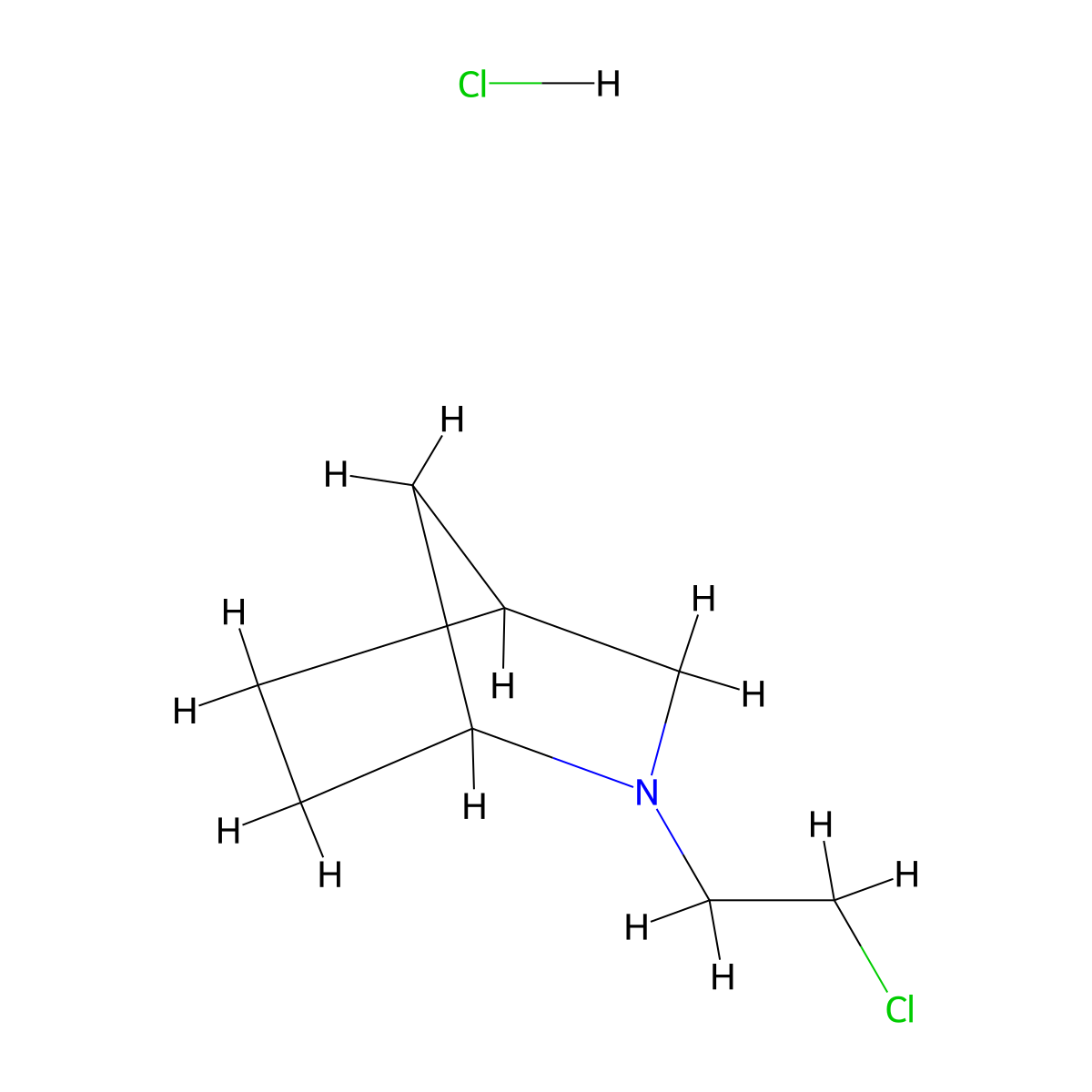 2-(2-Chloroethyl)-2-azabicyclo[2.2.1]heptane hydrochloride molecular structure, CAS 1438268-76-8