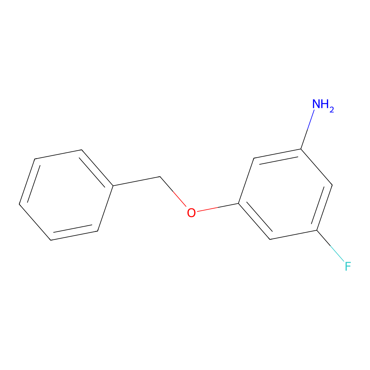 3-(Benzyloxy)-5-fluoroaniline molecular structure, CAS 1438272-88-8