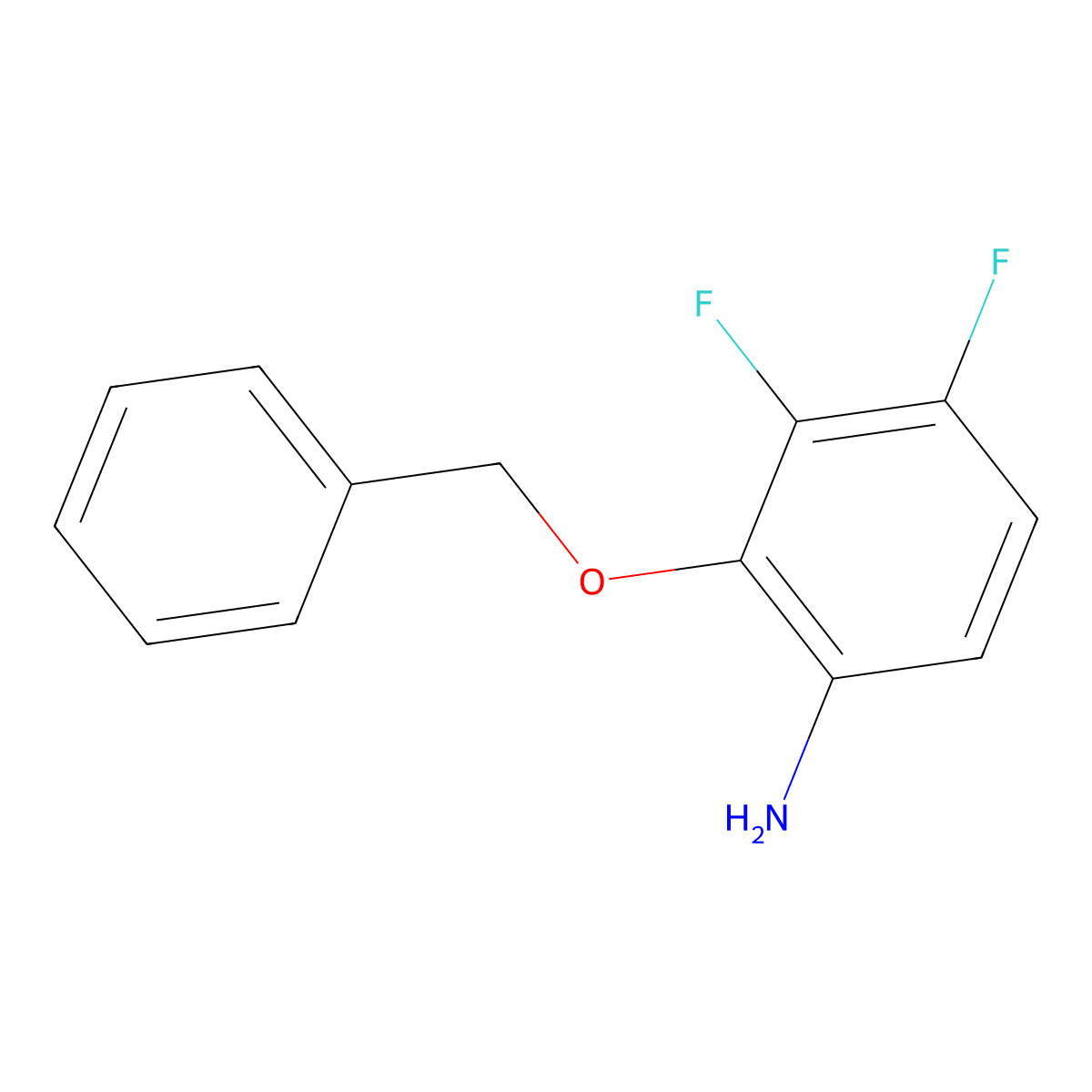 2-(Benzyloxy)-3,4-difluoroaniline molecular structure, CAS 1438272-91-3