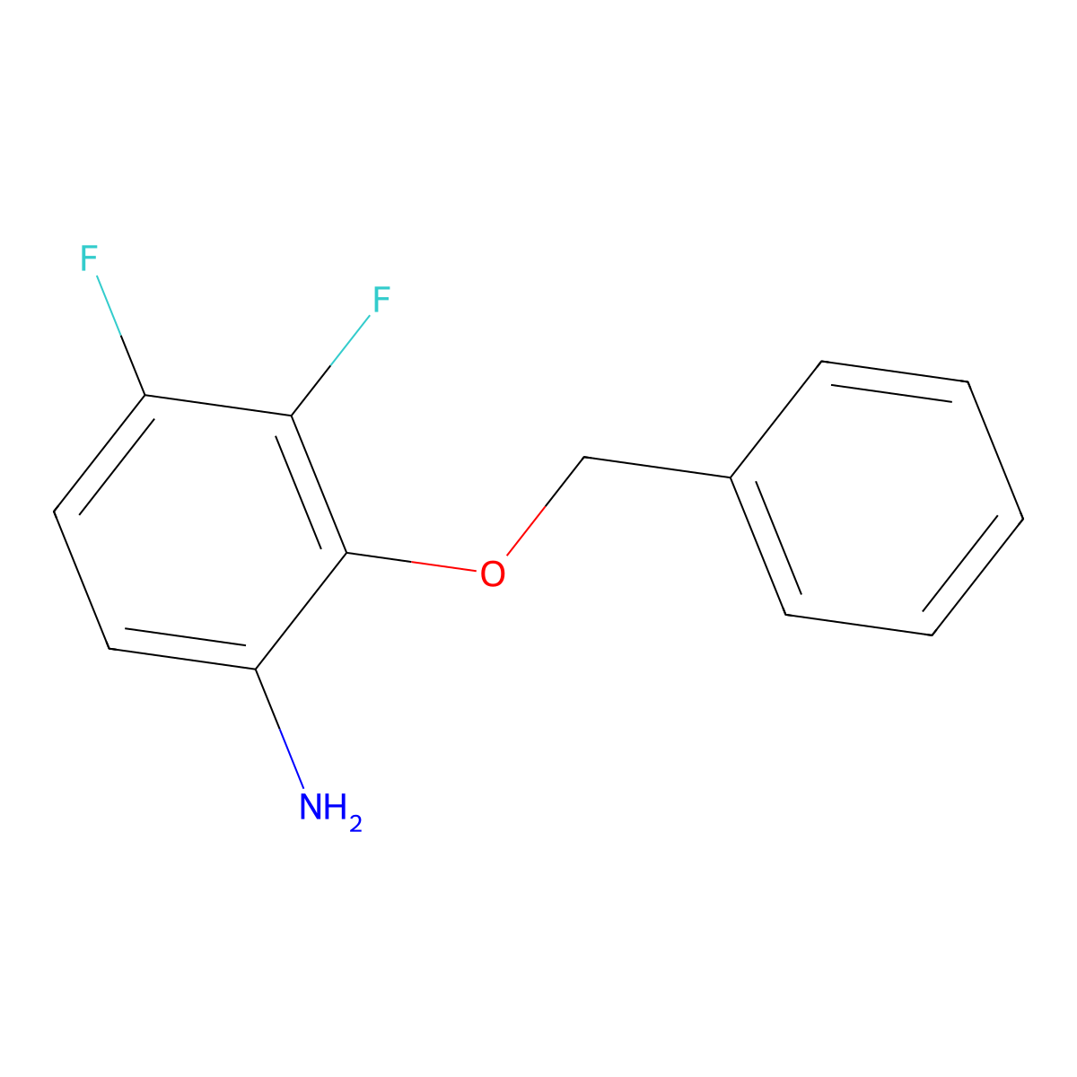 2-(Benzyloxy)-3,4-difluoroaniline molecular structure, CAS 1438272-91-3