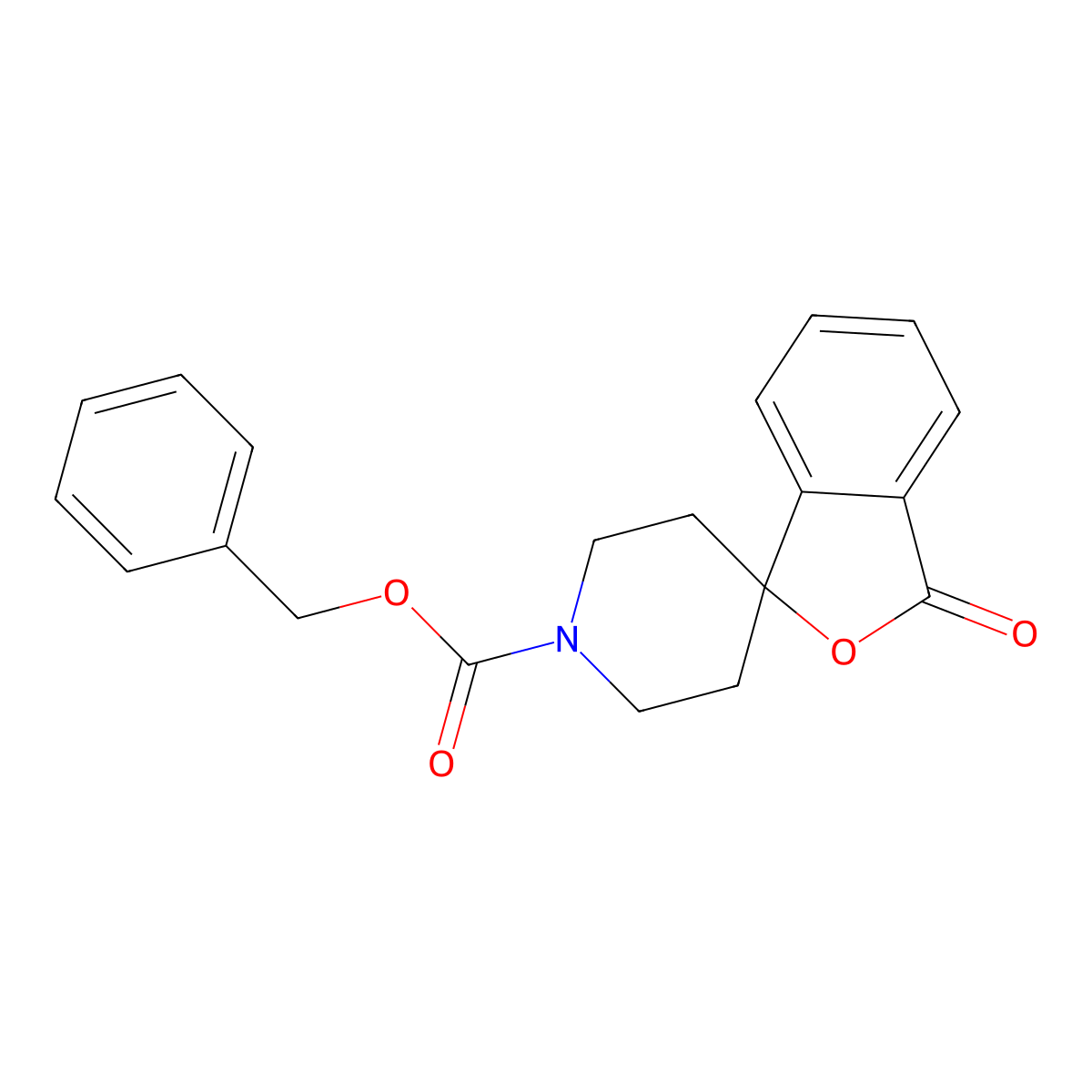 1'-Cbz-3H-spiro[isobenzofuran-1,4'-piperidin]-3-one molecular structure, CAS 1438281-31-2
