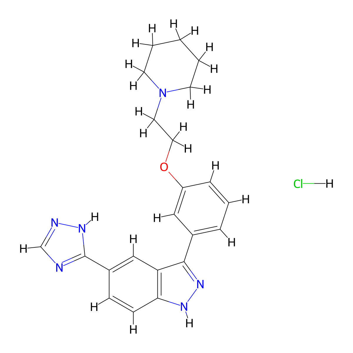 CC-401 hydrochloride molecular structure, CAS 1438391-30-0