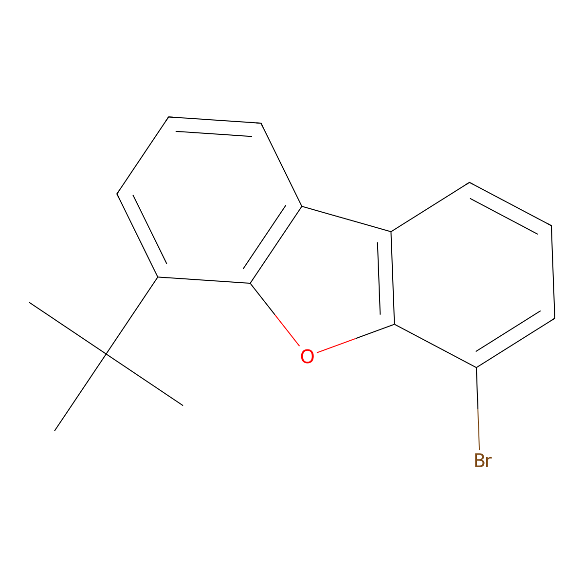 4-Bromo-6-(tert-butyl)dibenzo[b,d]furan molecular structure, CAS 1438391-33-3