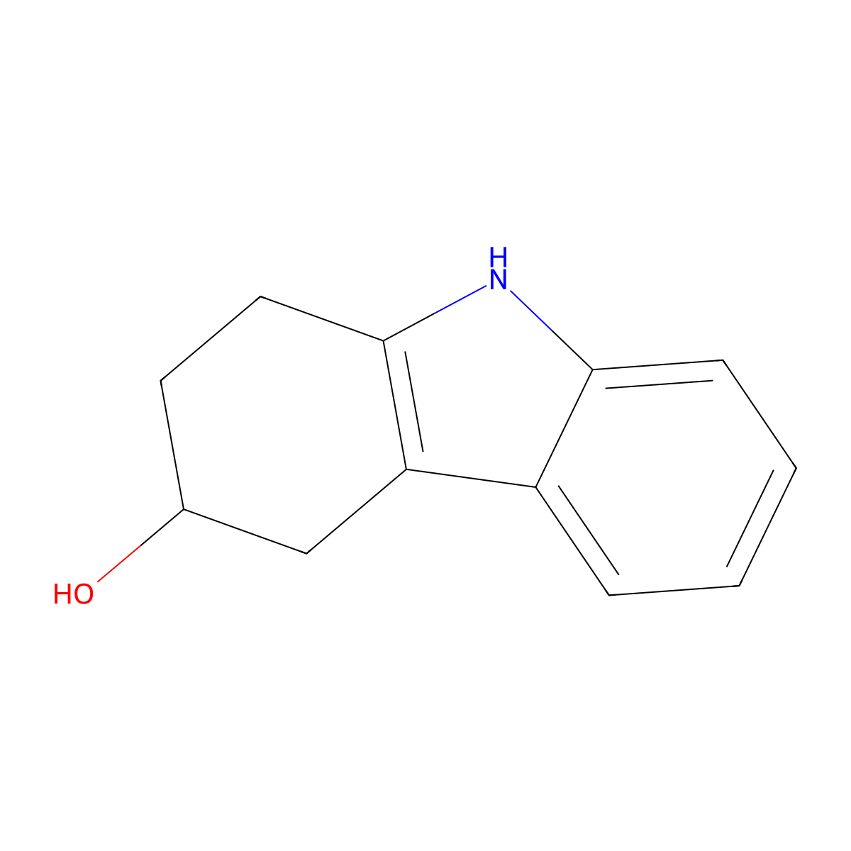 2,3,4,9-tetrahydro-1H-carbazol-3-ol molecular structure, CAS 14384-34-0