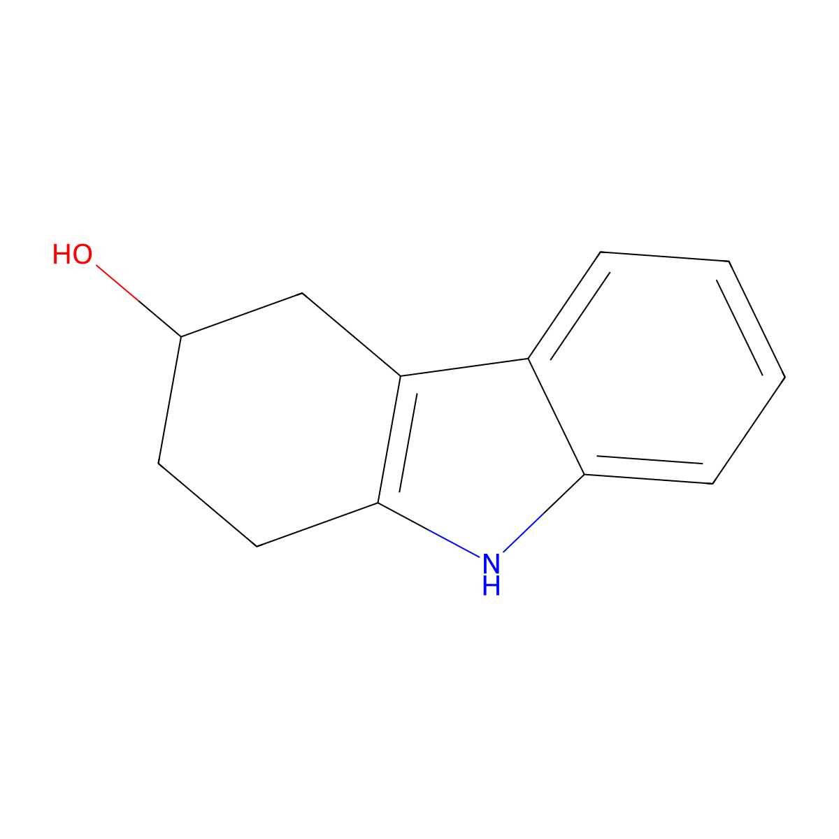 2,3,4,9-tetrahydro-1H-carbazol-3-ol molecular structure, CAS 14384-34-0