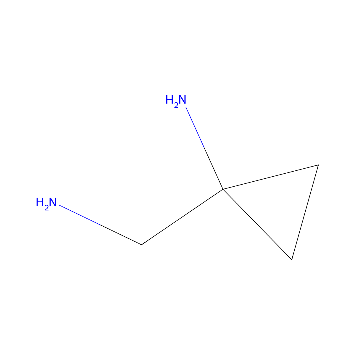 1-(Aminomethyl)cyclopropanamine molecular structure, CAS 143842-25-5