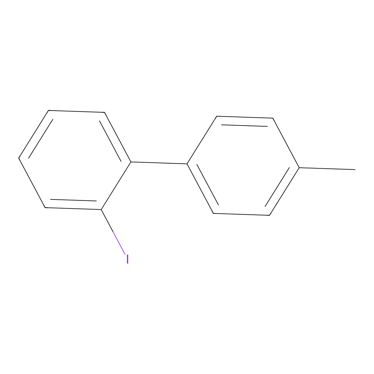 2-Iodo-4'-methyl-1,1'-biphenyl molecular structure, CAS 14385-93-4