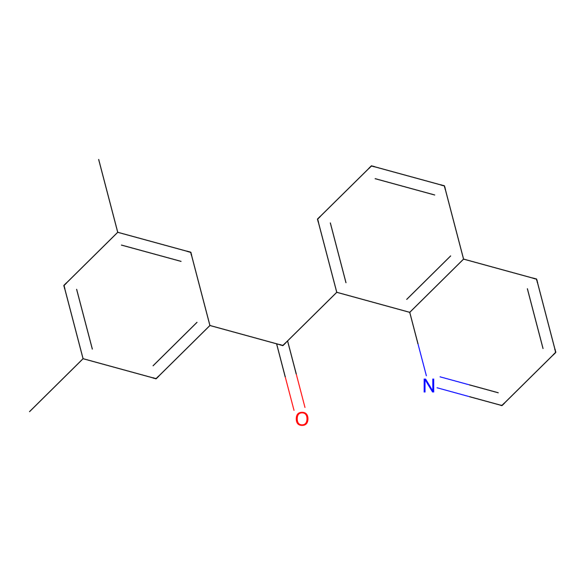 8-(3,5-Dimethylbenzoyl)quinoline molecular structure, CAS 1438558-75-8
