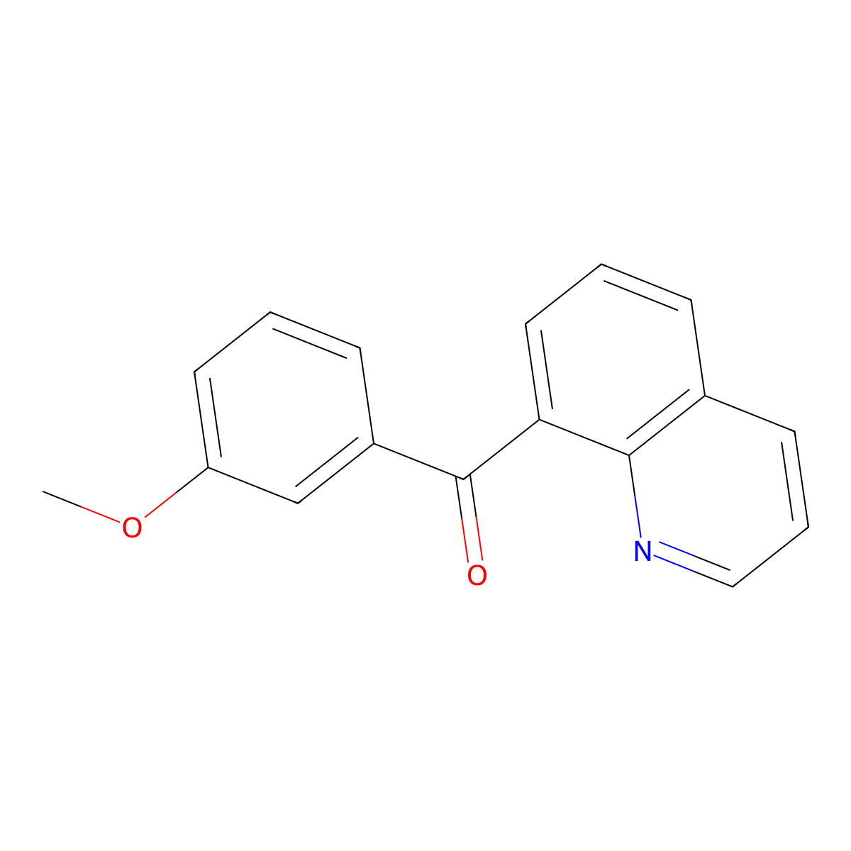 8-(3-Methoxybenzoyl)quinoline molecular structure, CAS 1438558-82-7