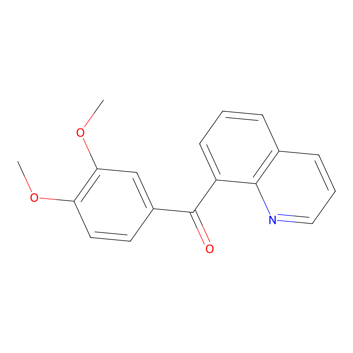 8-(3,4-Dimethoxybenzoyl)quinoline molecular structure, CAS 1438558-86-1