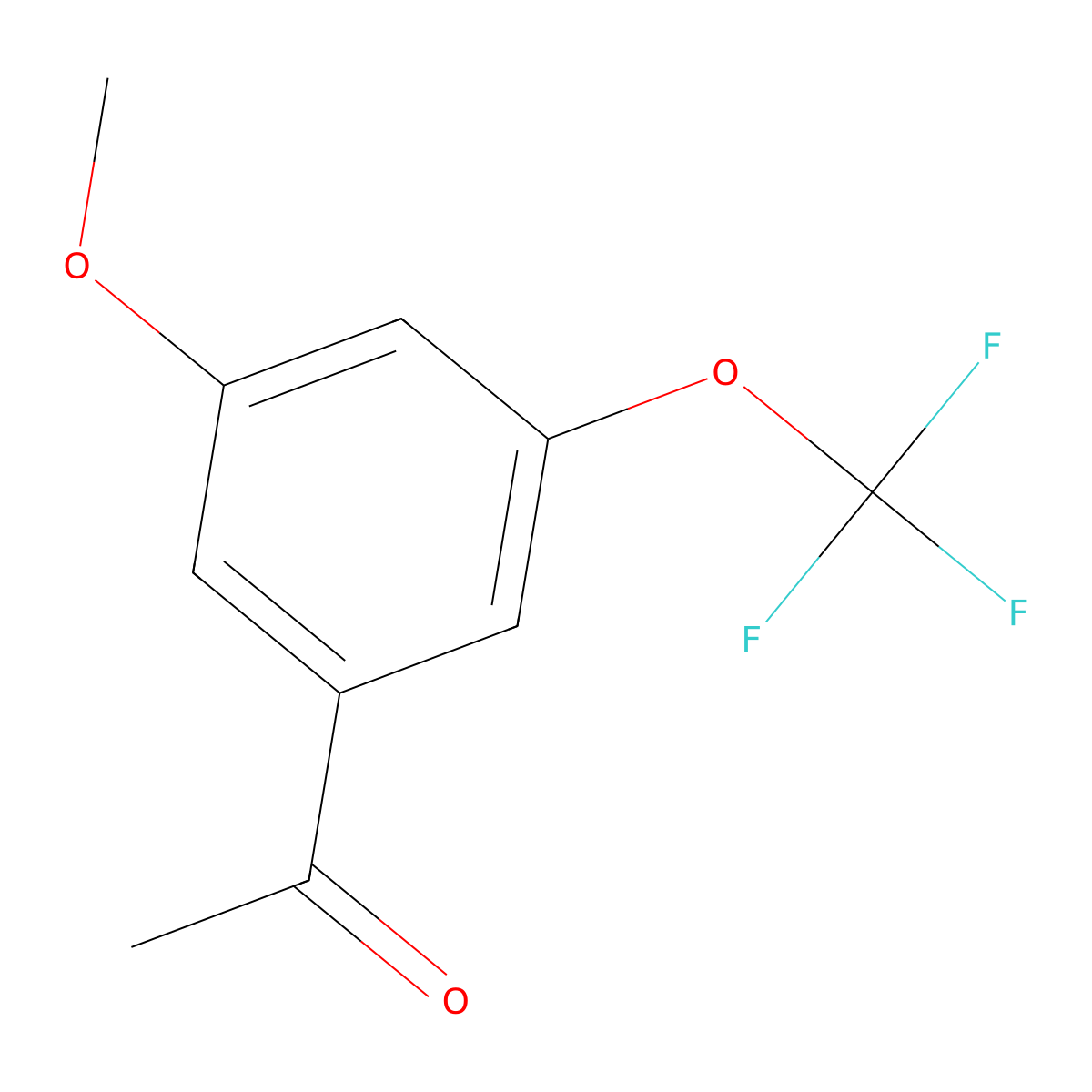 1-(3-Methoxy-5-(trifluoromethoxy)phenyl)ethanone molecular structure, CAS 1438599-34-8